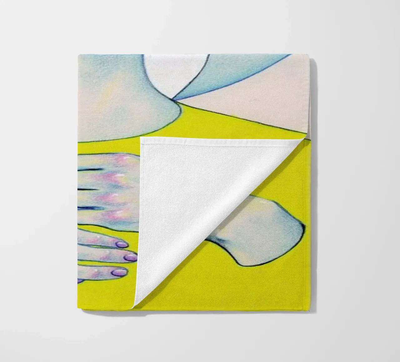 Alienated I beach towel by Natalie Foss