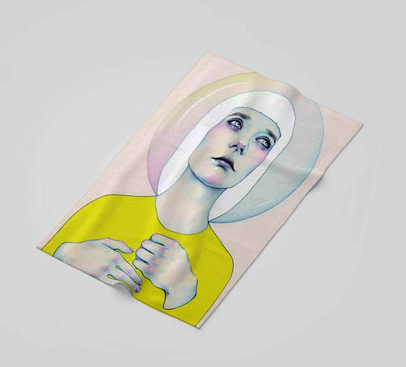 Alienated I beach towel by Natalie Foss