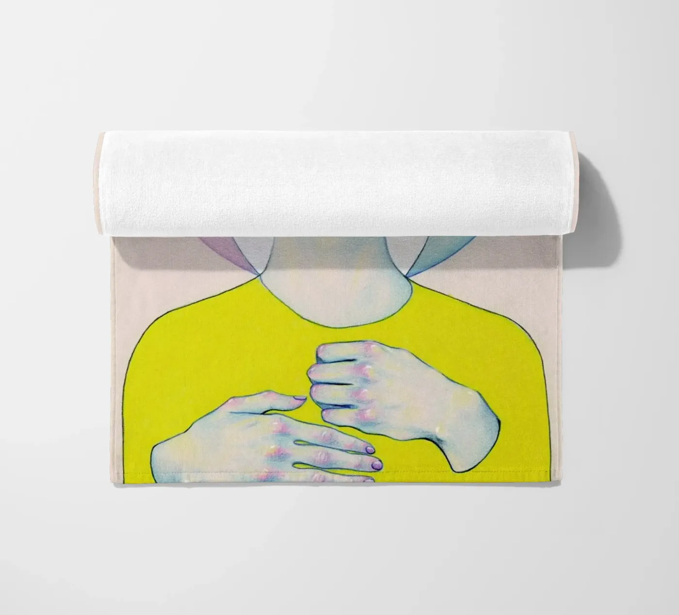 Alienated I beach towel by Natalie Foss