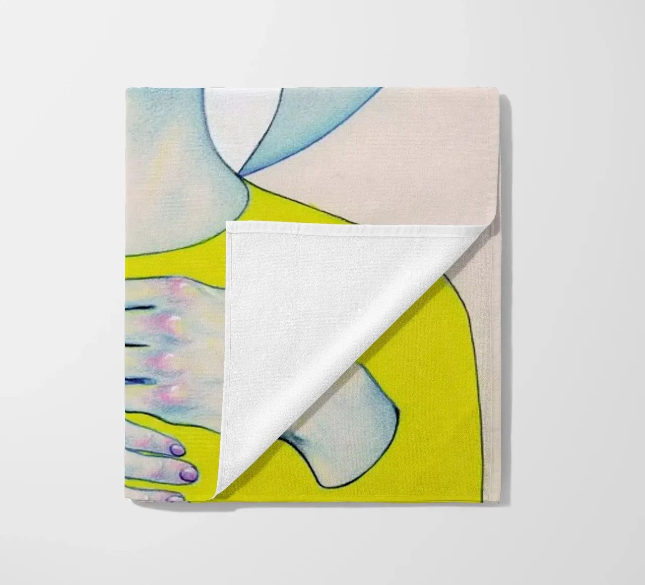 Alienated I beach towel by Natalie Foss