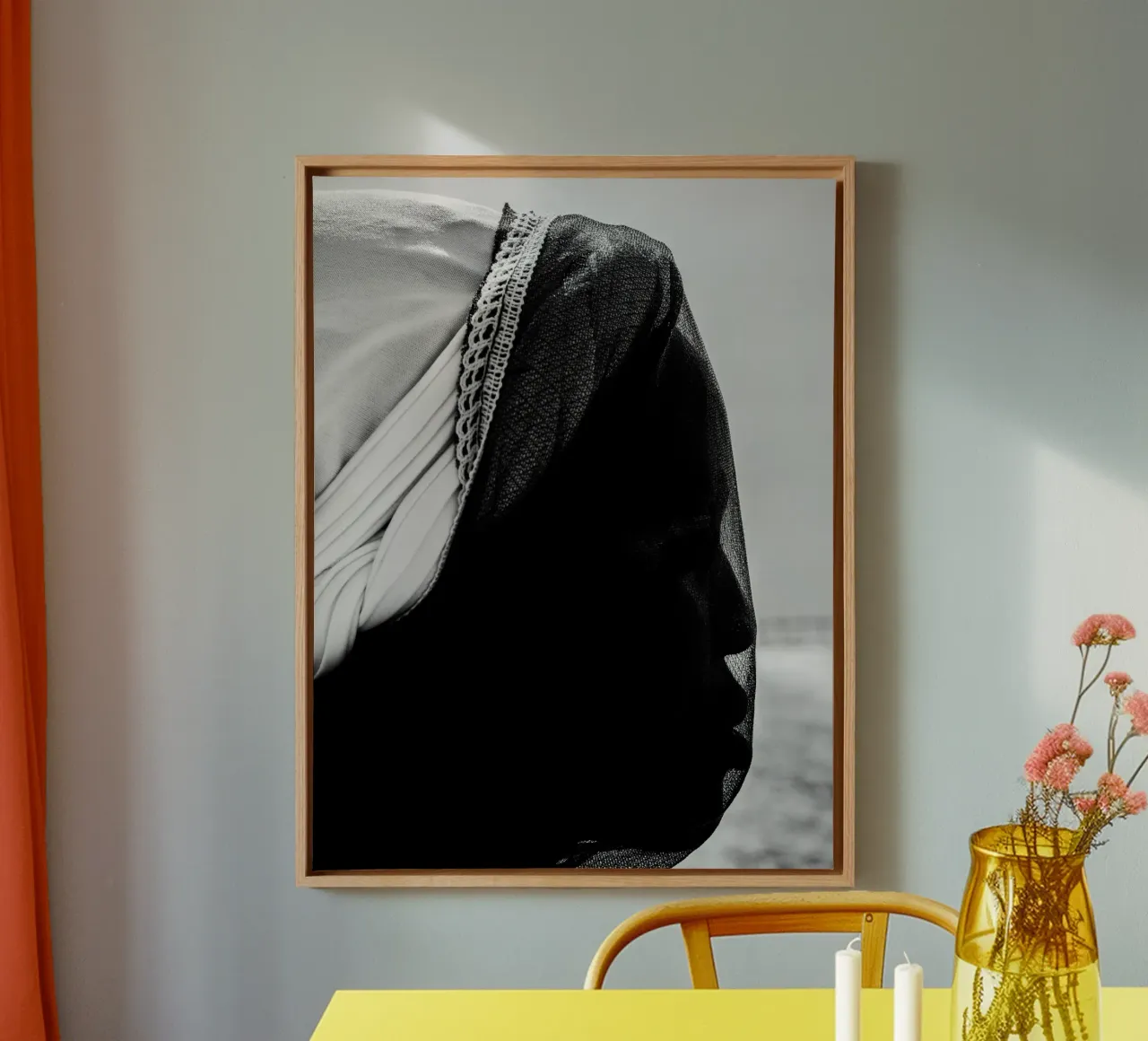 Afro Eshe canvas with Floater frame by Mathudace Créas