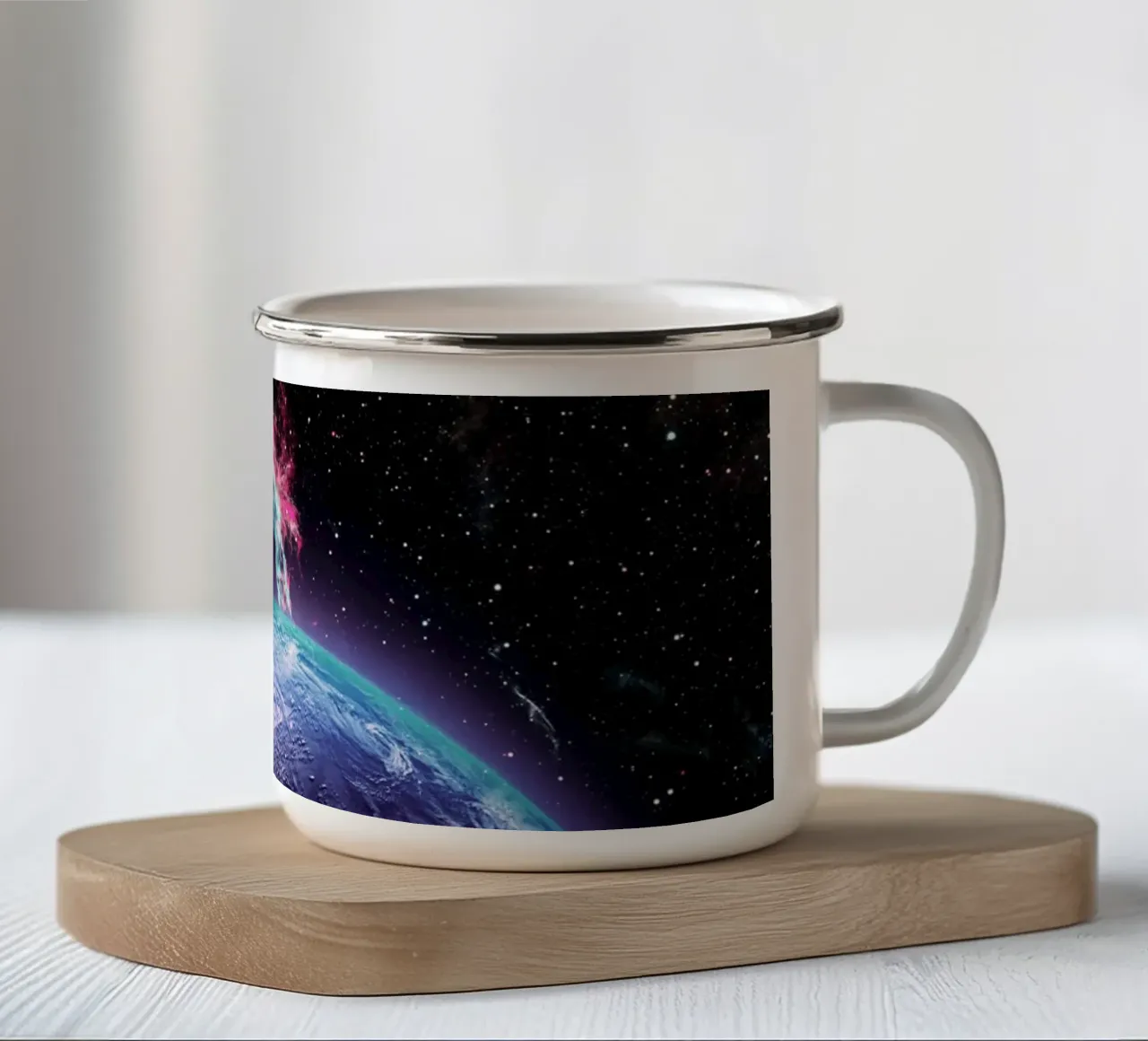 Spazio Terra tazza in smalto da arizrab