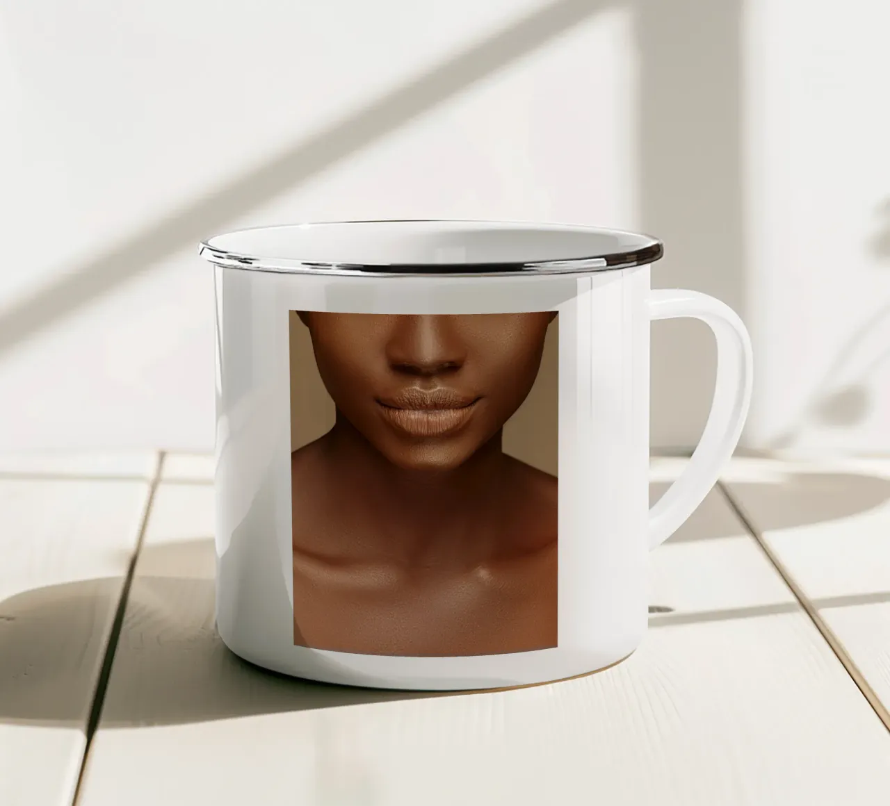 Afro Garden tazza in smalto da Mathudace Créas