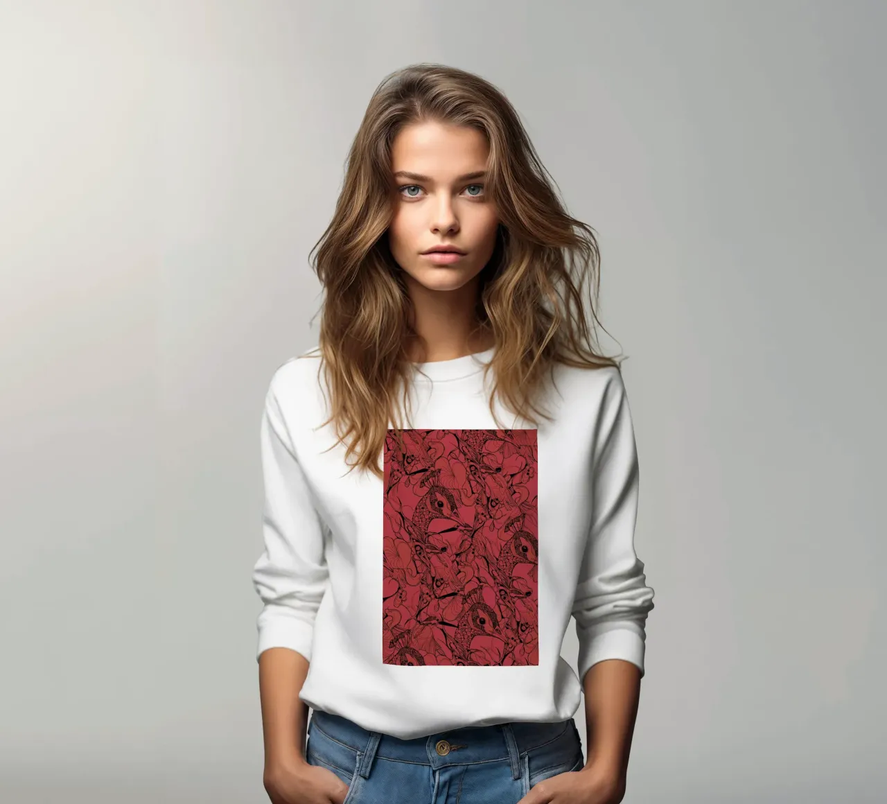 Peacock Red felpa da Giulio Iurissevich