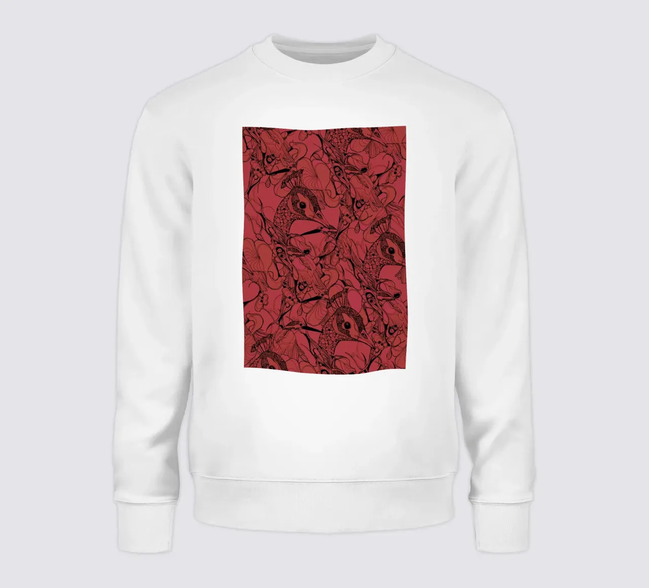 Peacock Red felpa da Giulio Iurissevich