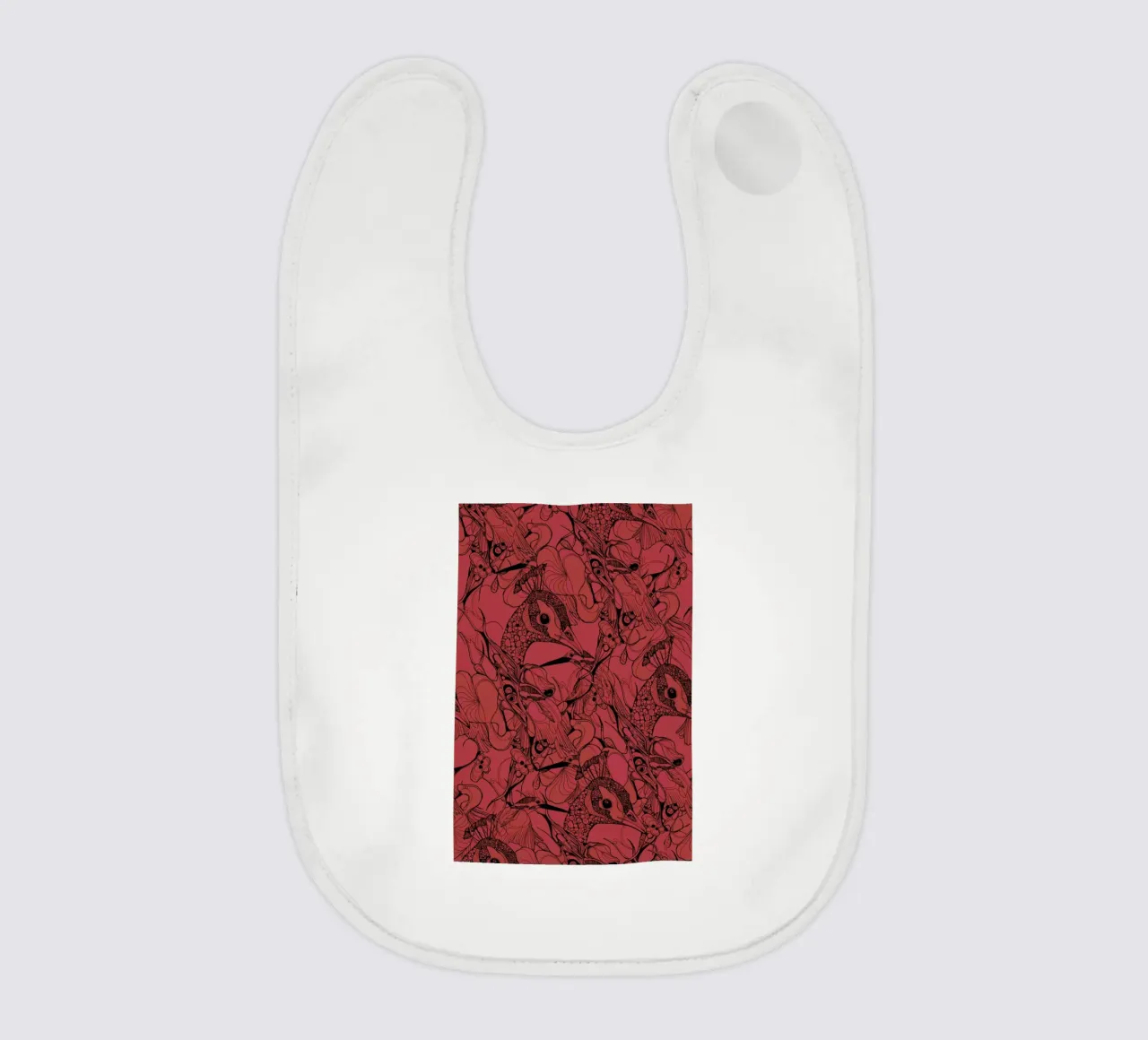 Peacock Red bavaglino da Giulio Iurissevich