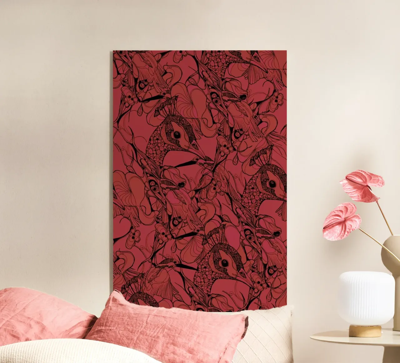 Peacock Red plexiglass da Giulio Iurissevich