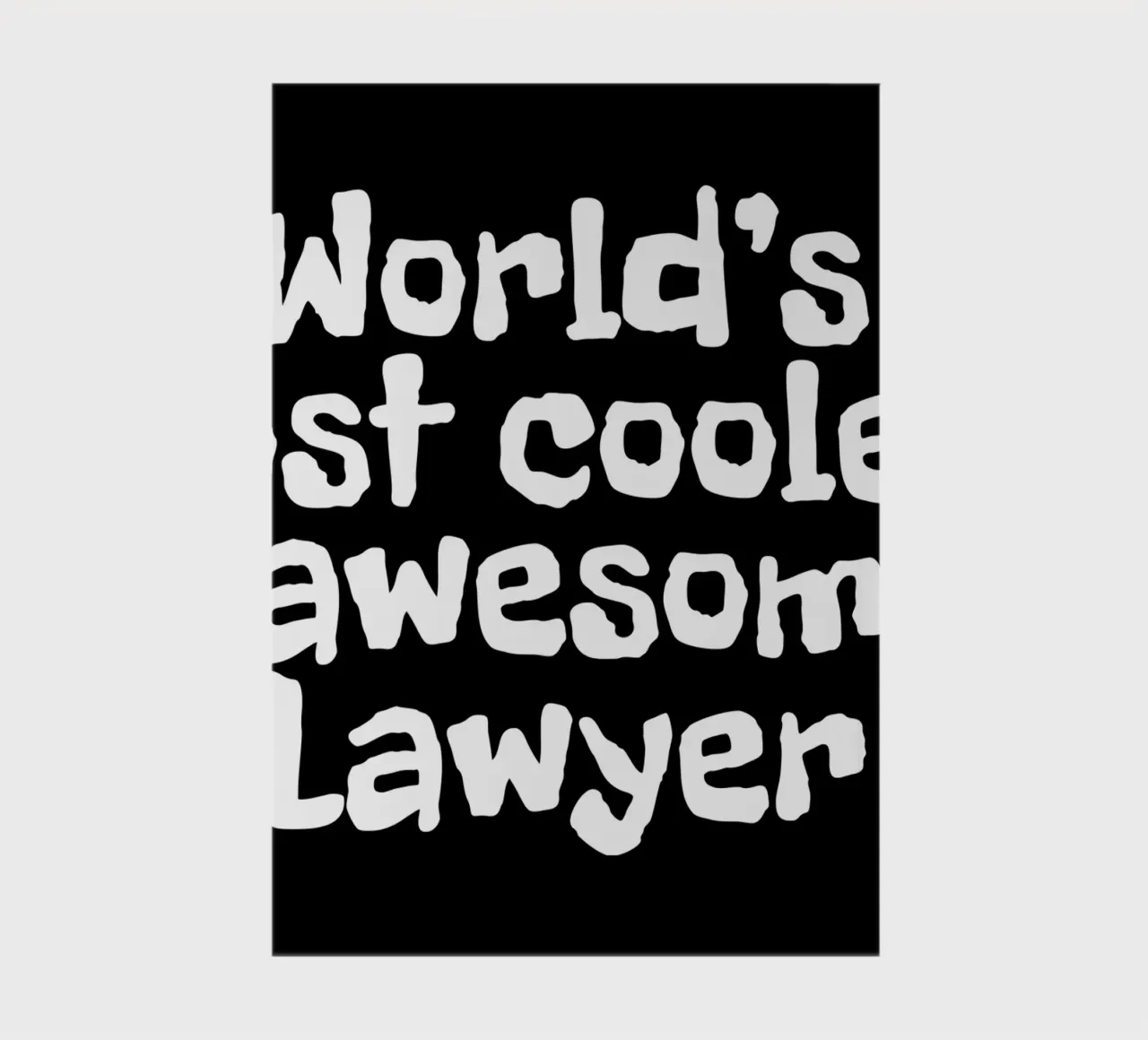 World's most coolest and awesome lawyer notitieboek van happieeagle
