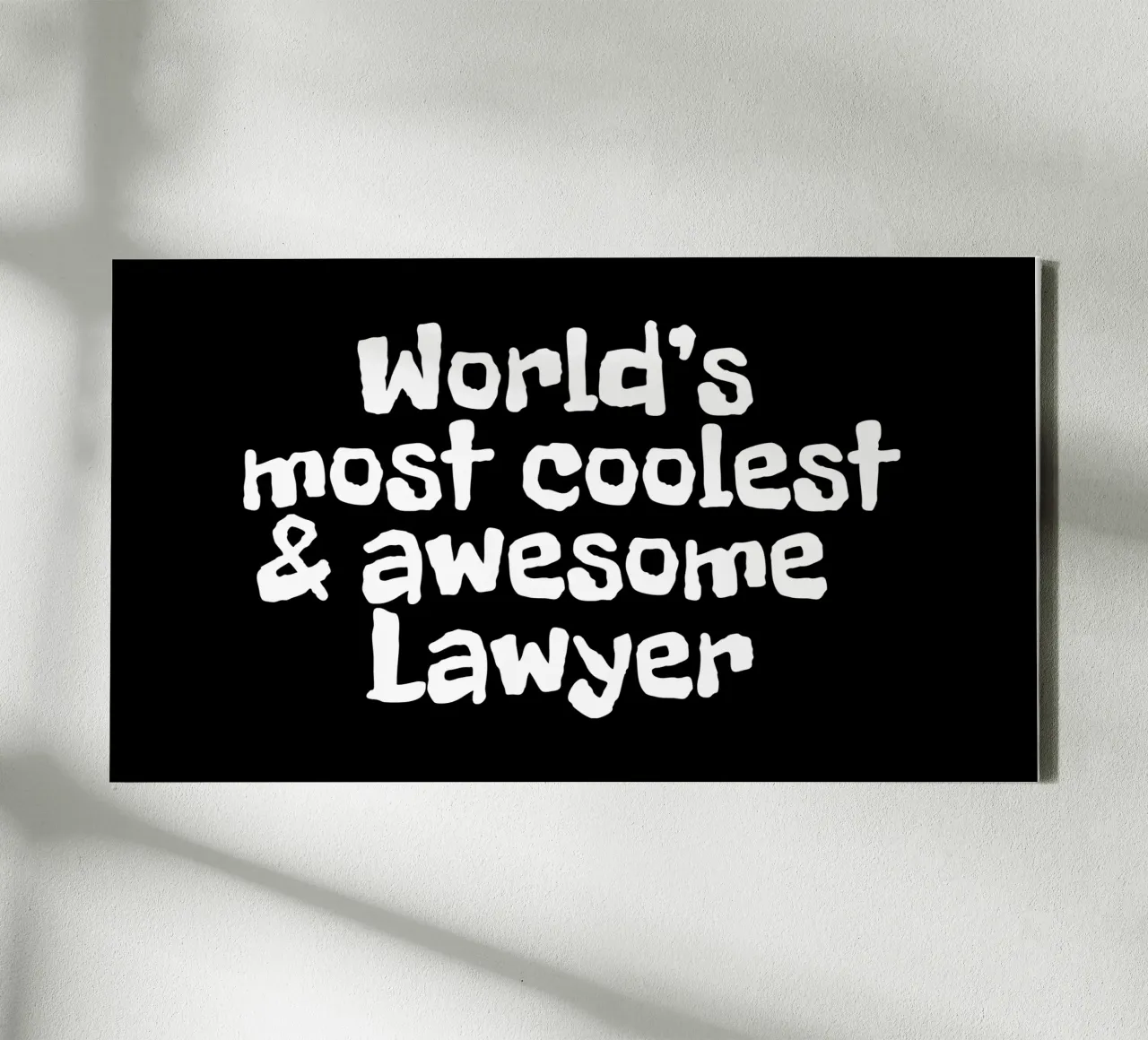 World's most coolest and awesome lawyer tela con Cornice a cassetta da happieeagle