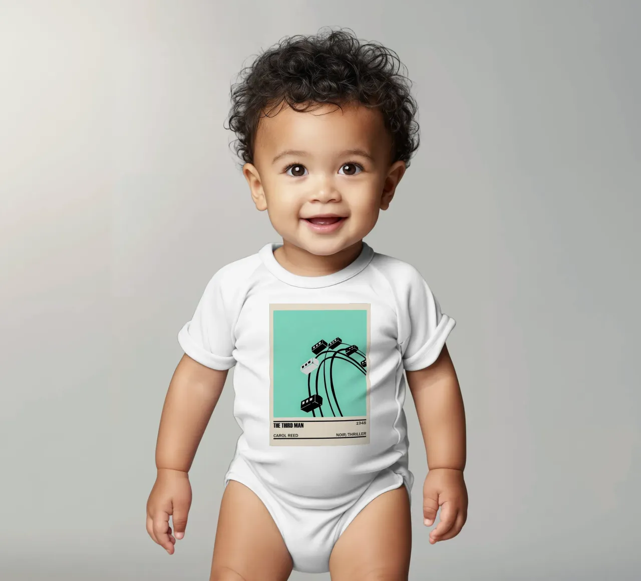 The Third Man body neonato maniche corte da TheArtstudio