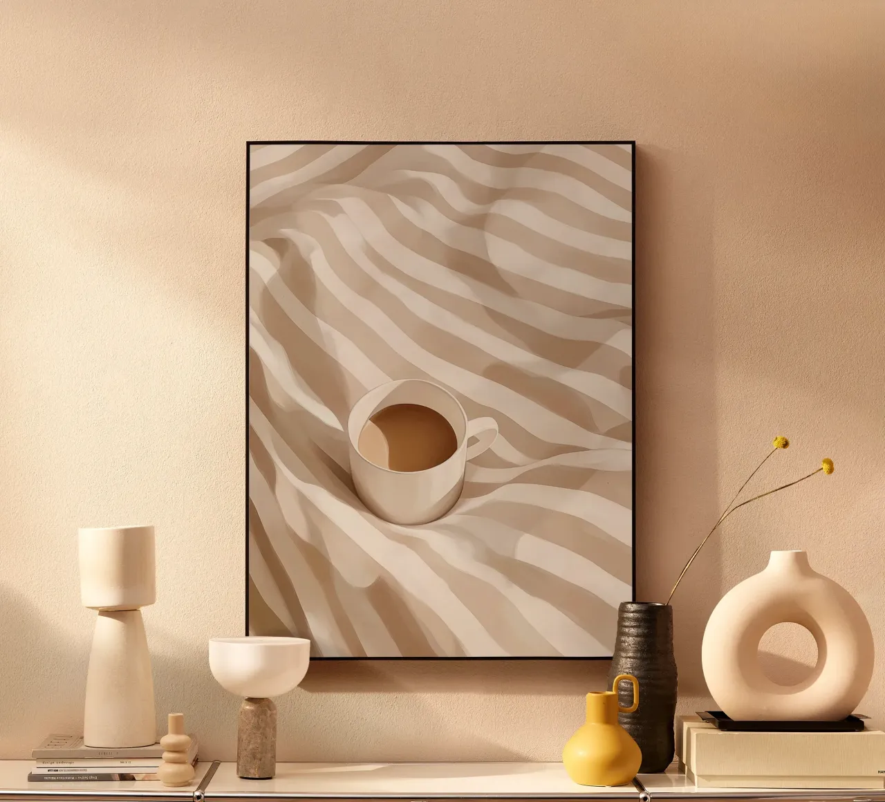 Pastel dreams with coffee alu-dibond by Carinaprint