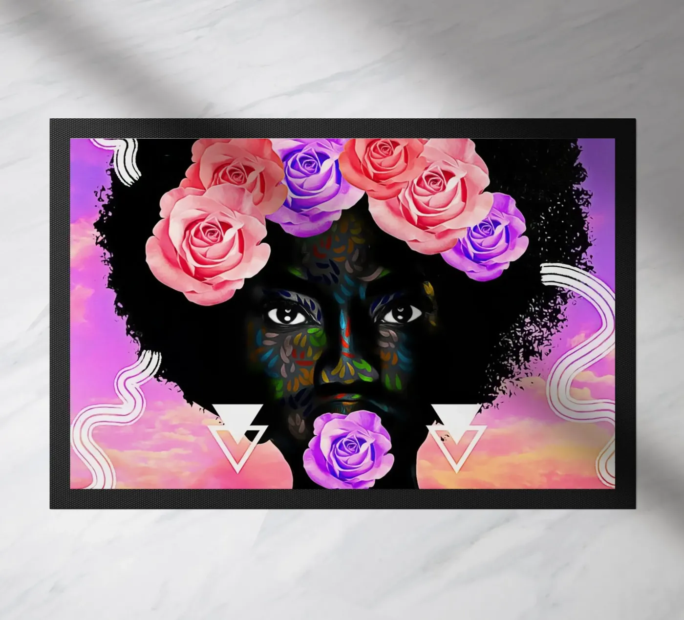 Afro Cycle paillasson de Mathudace Créas