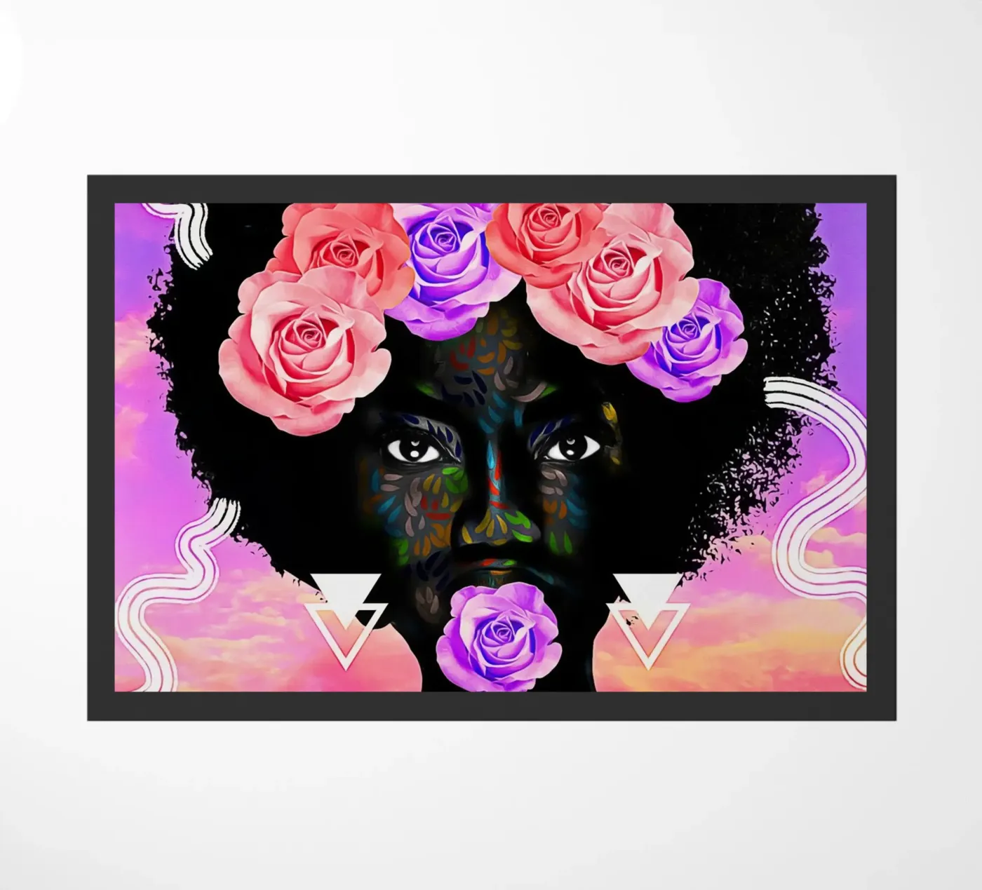 Afro Cycle paillasson de Mathudace Créas