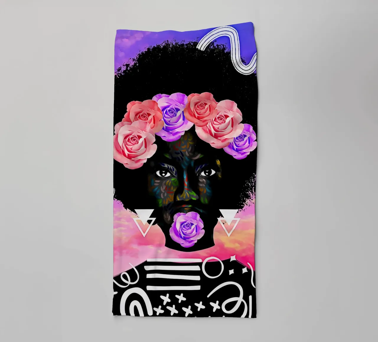Afro Cycle asciugamano da bagno da Mathudace Créas