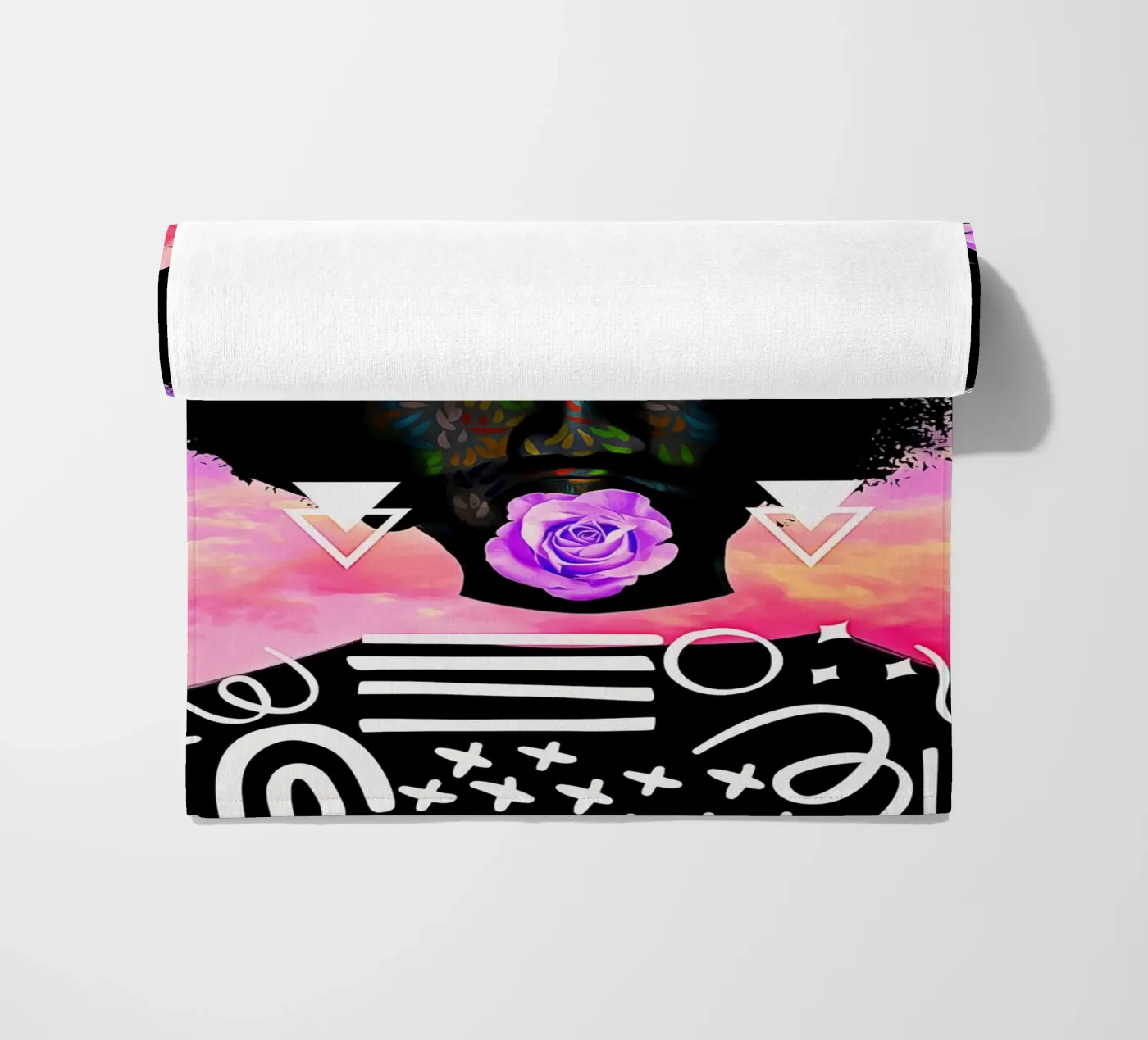 Afro Cycle beach towel by Mathudace Créas