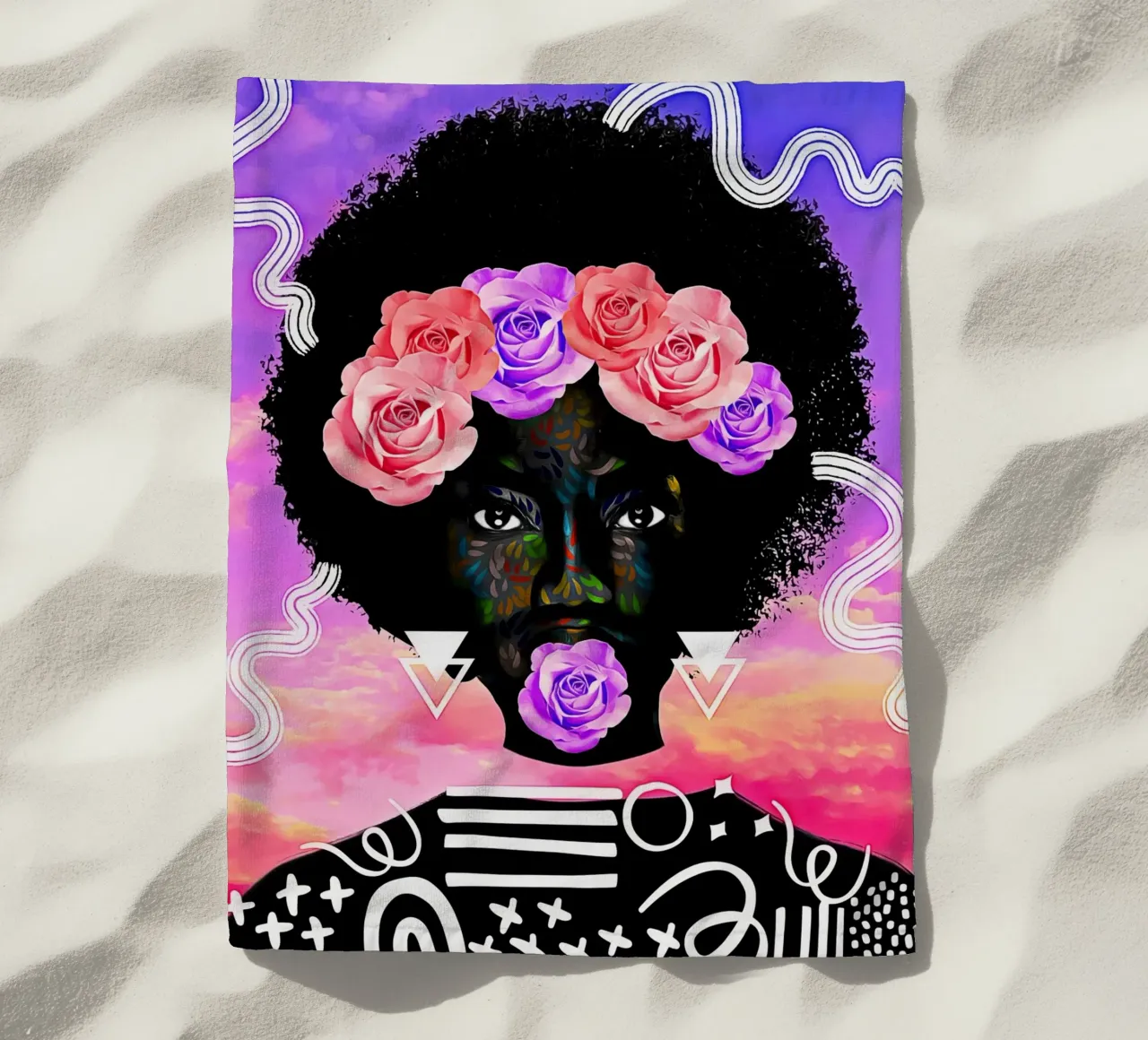 Afro Cycle telo mare da Mathudace Créas