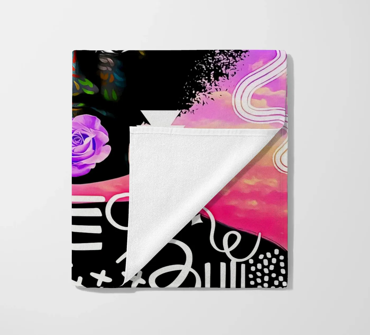 Afro Cycle beach towel by Mathudace Créas