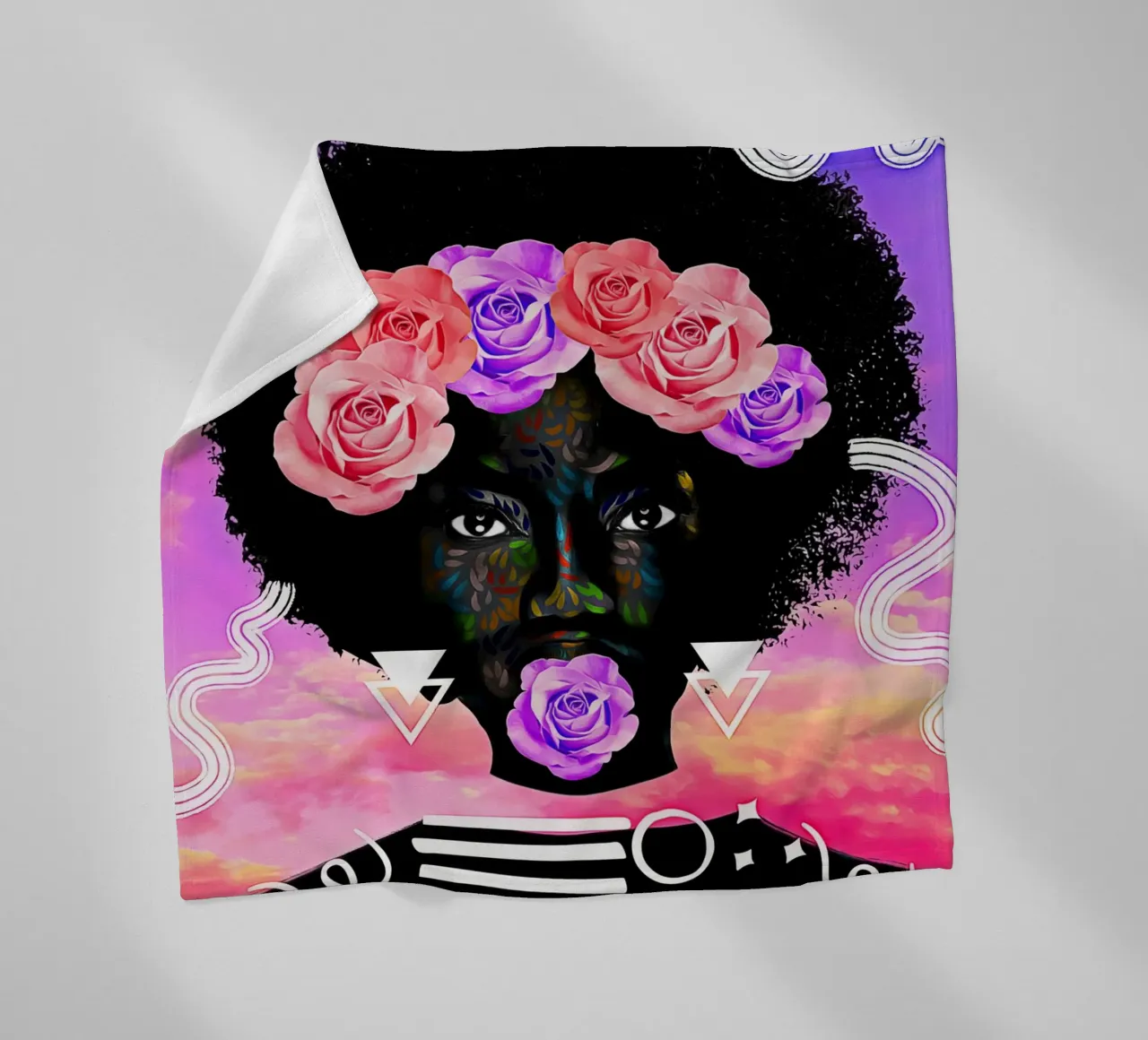Afro Cycle coperta in pile da Mathudace Créas