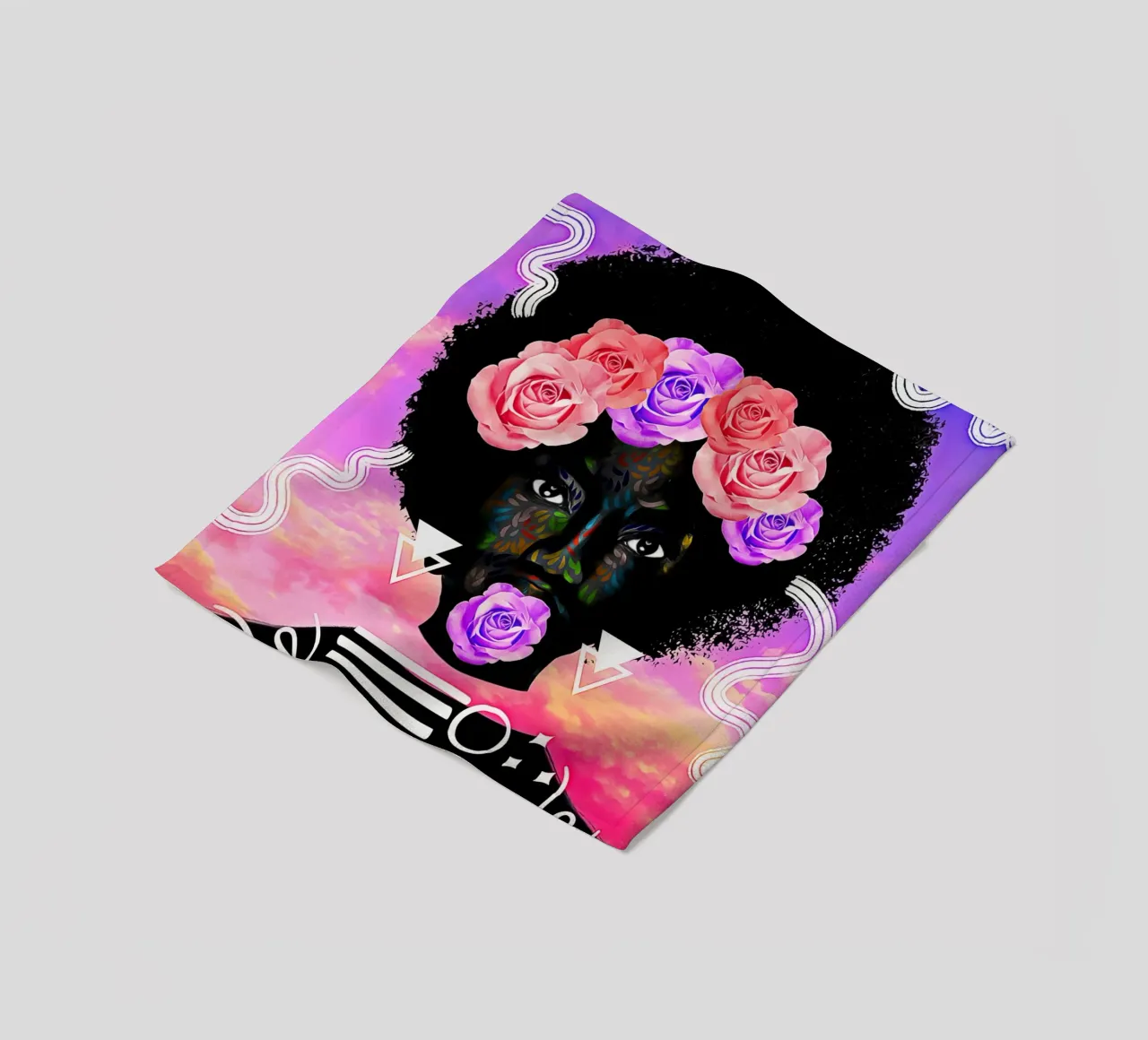Afro Cycle coperta in pile da Mathudace Créas
