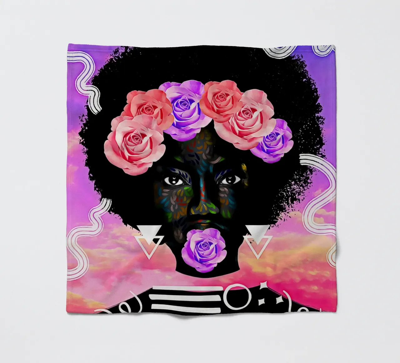 Afro Cycle coperta in pile da Mathudace Créas