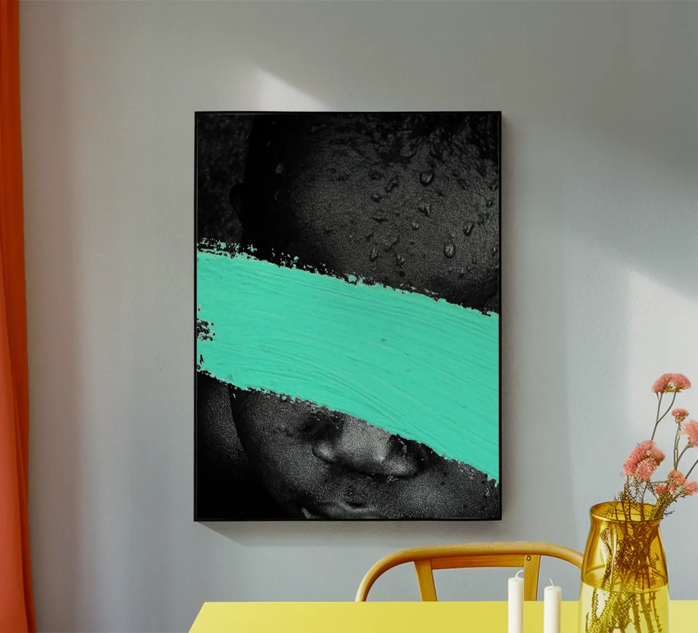 Afro Faraway Acryl-Glas von Mathudace Créas