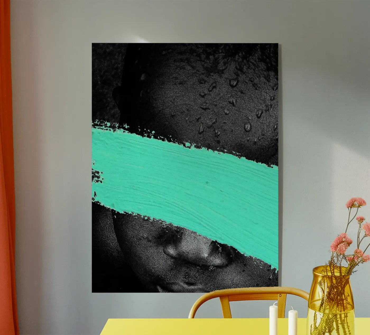 Afro Faraway Acryl-Glas von Mathudace Créas