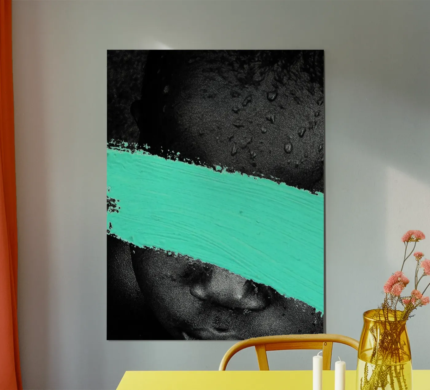 Afro Faraway poster van Mathudace Créas