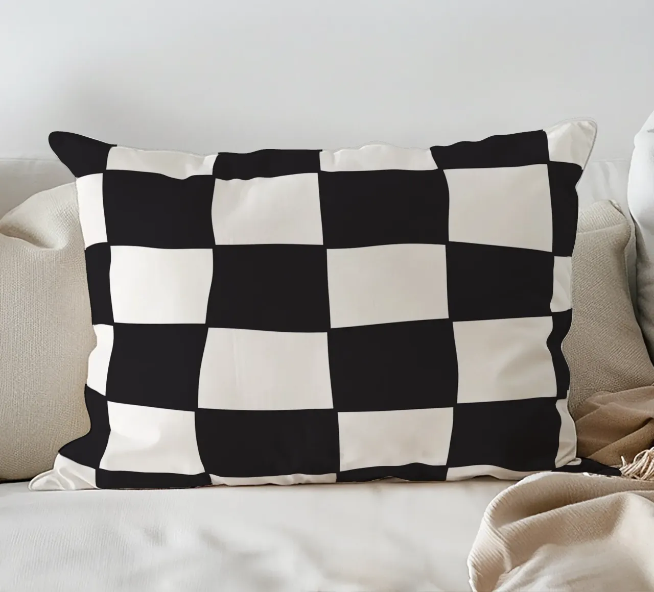Checkers BW cuscino da Bytenar