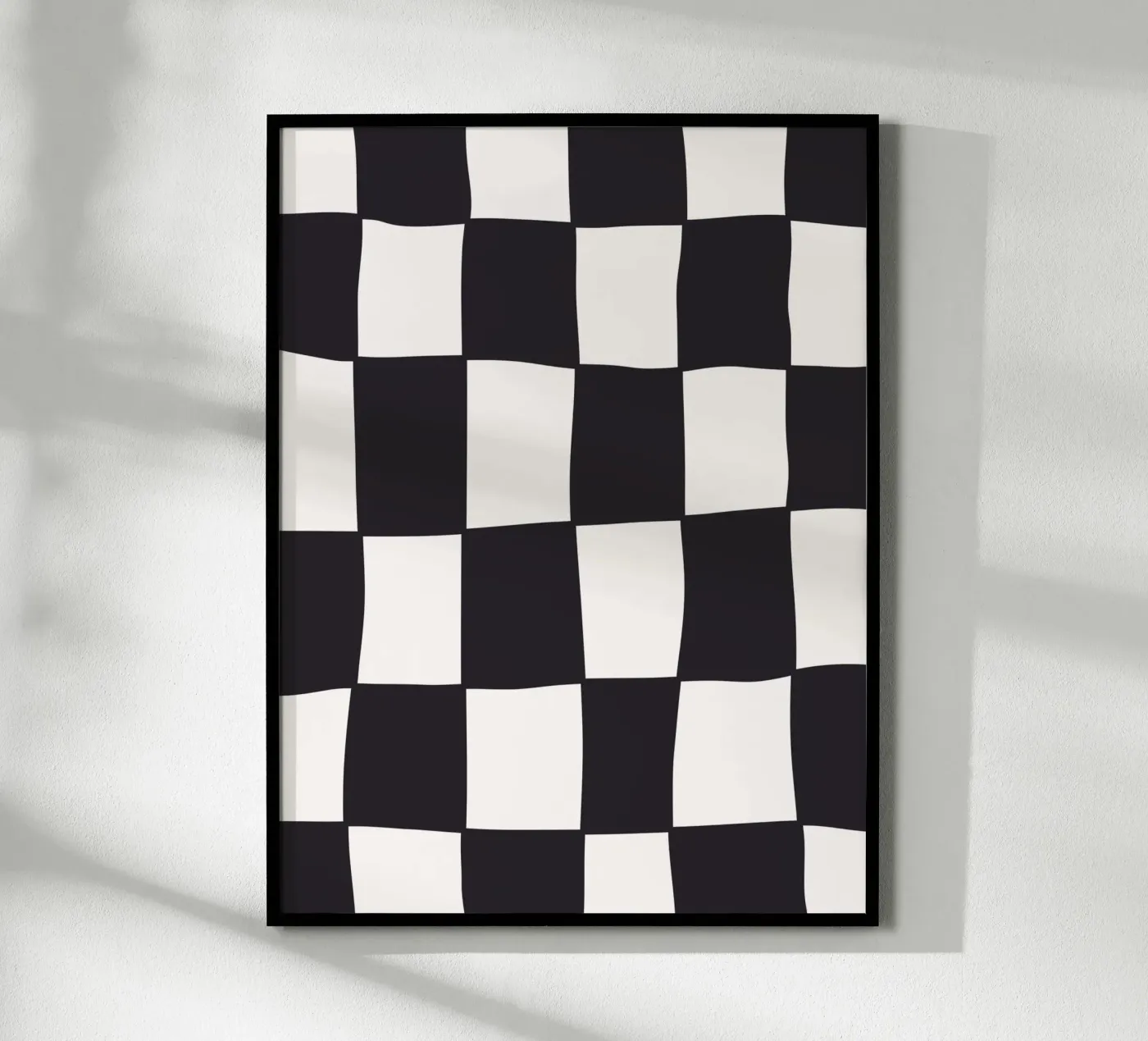Checkers BW poster by Bytenar