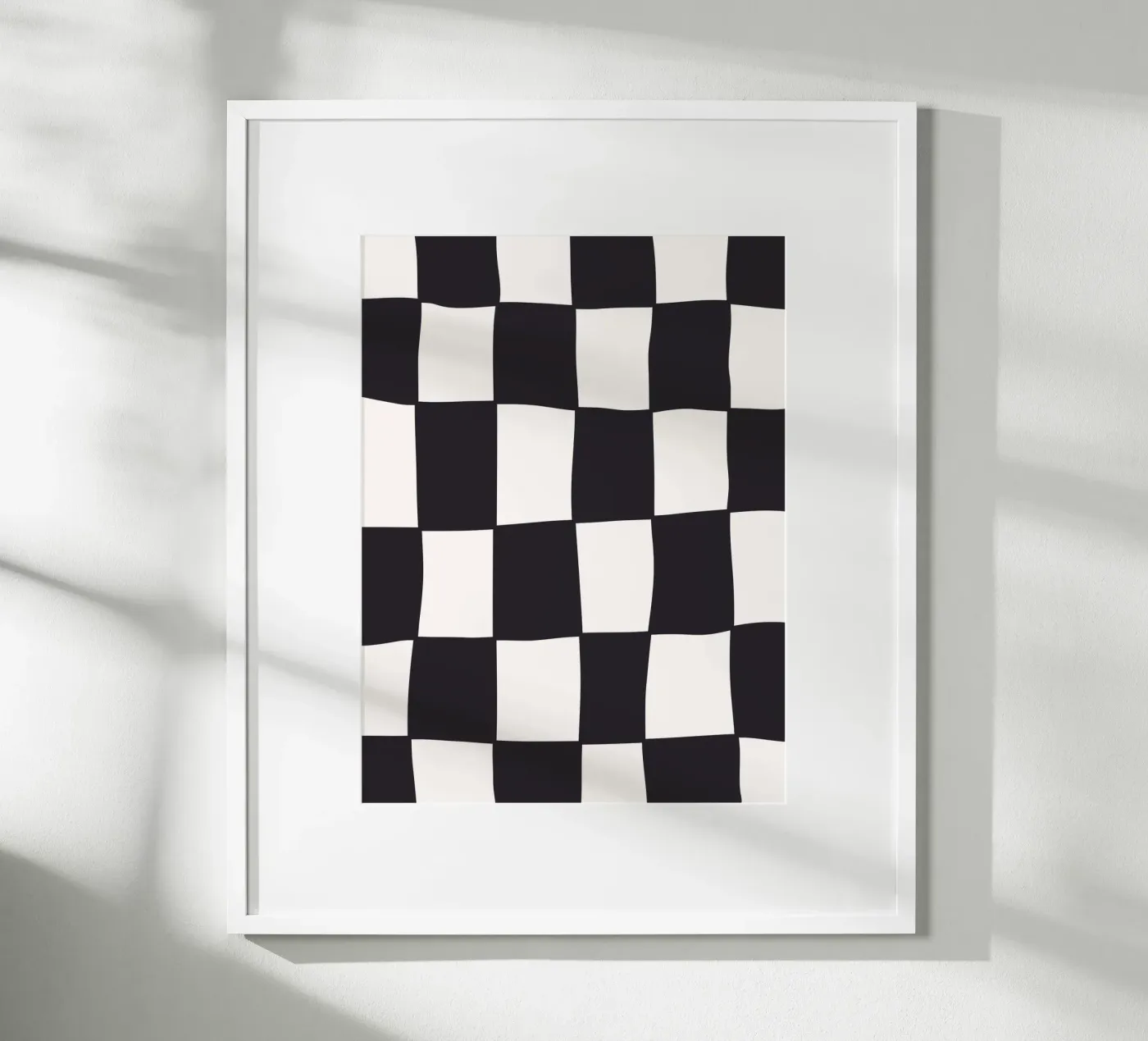 Checkers BW poster by Bytenar