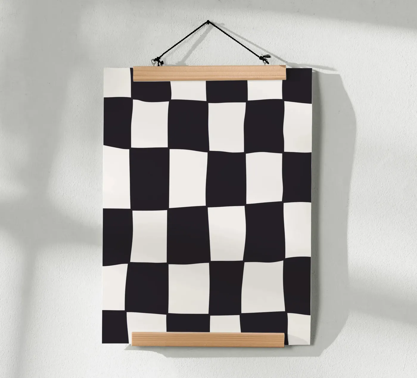 Checkers BW poster by Bytenar