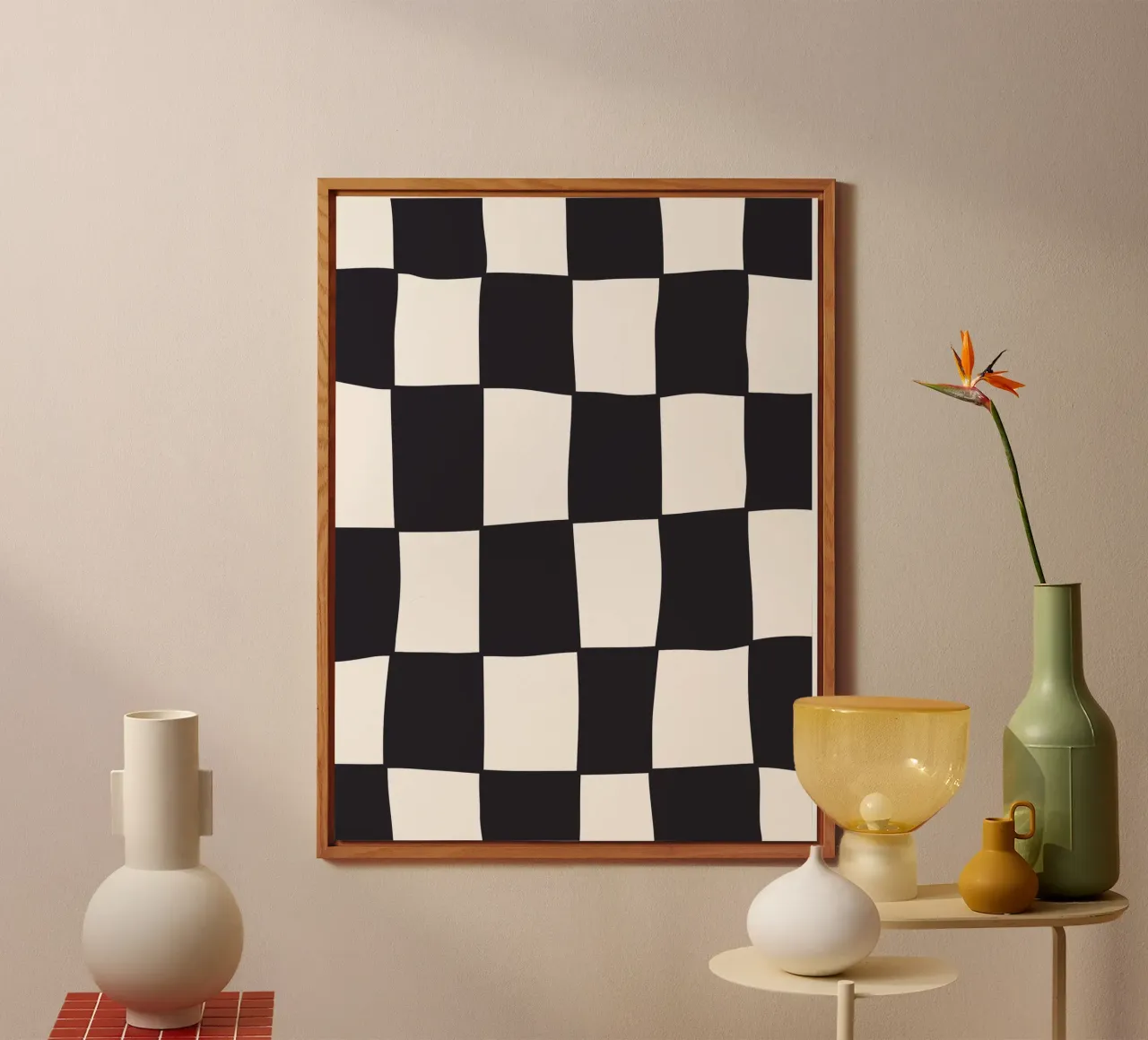 Checkers BW alluminio dibond da Bytenar