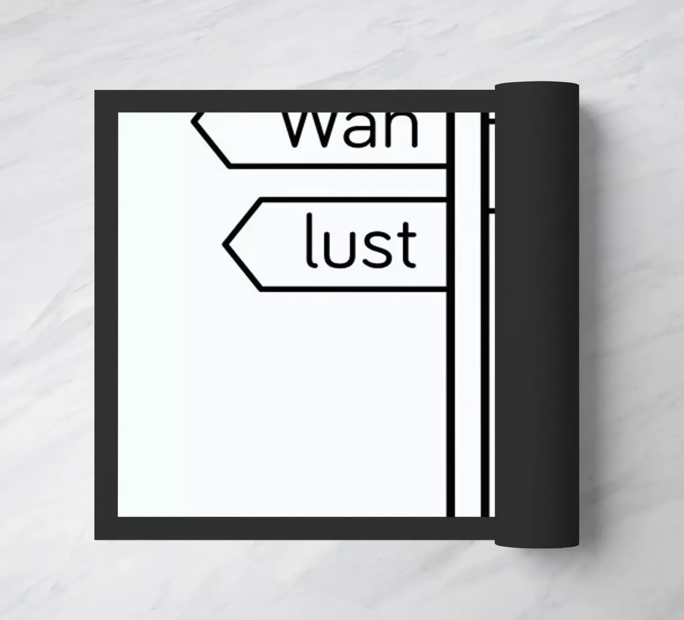 Wanderlust doormat by Chris Wharton