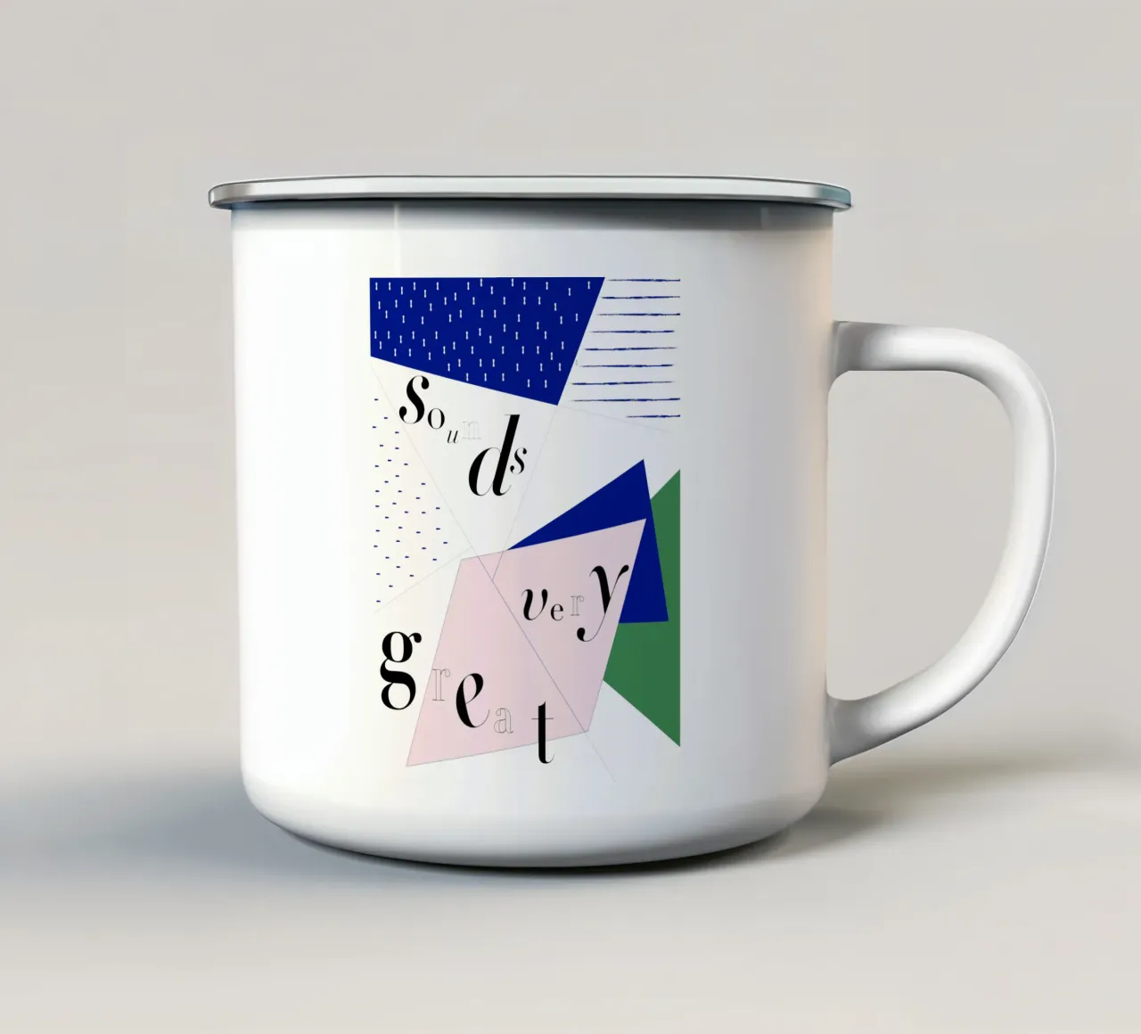 sounds very great tazza in smalto da natural neutral