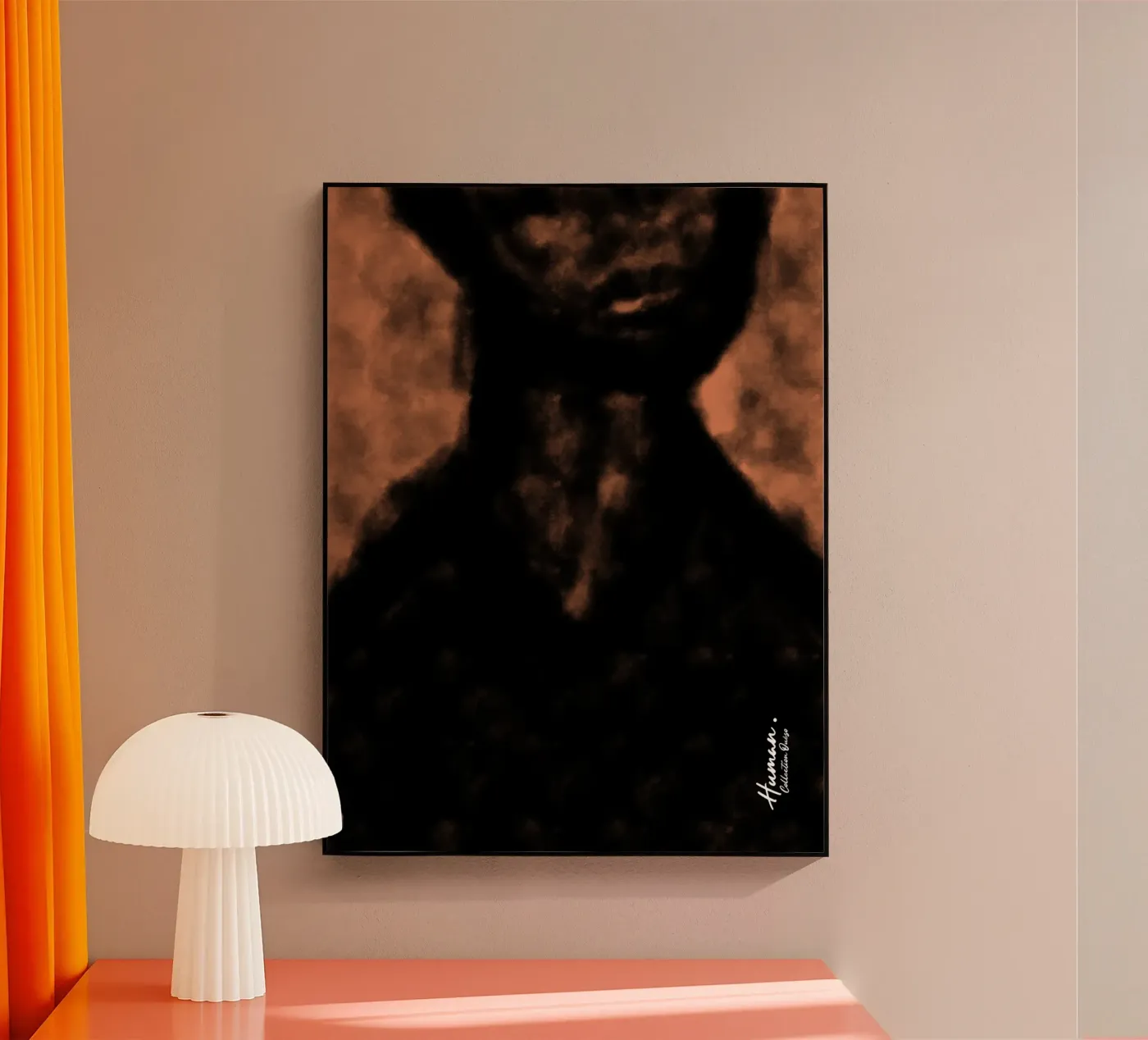 Afro Dusk acryl van Mathudace Créas
