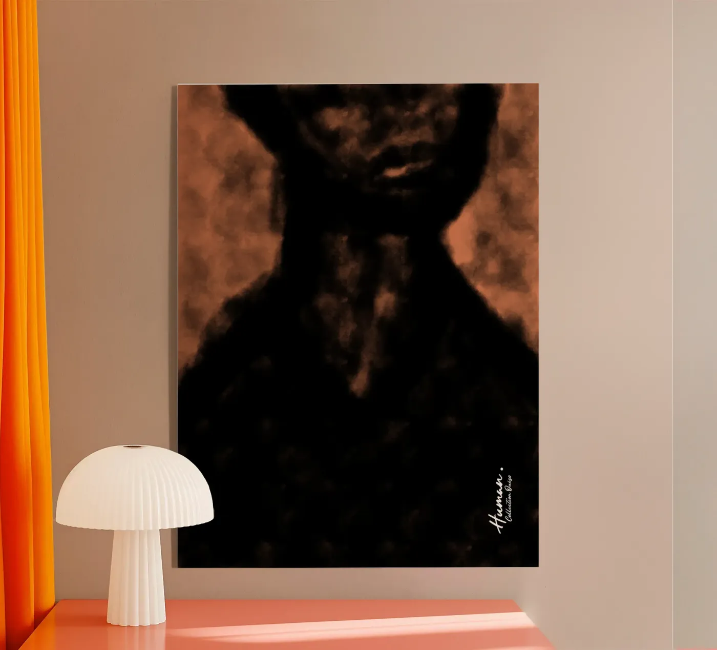 Afro Dusk acryl van Mathudace Créas
