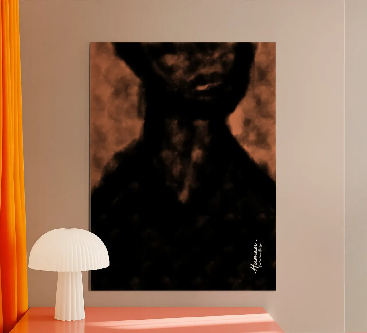 Afro Dusk poster con telaio in alluminio da Mathudace Créas