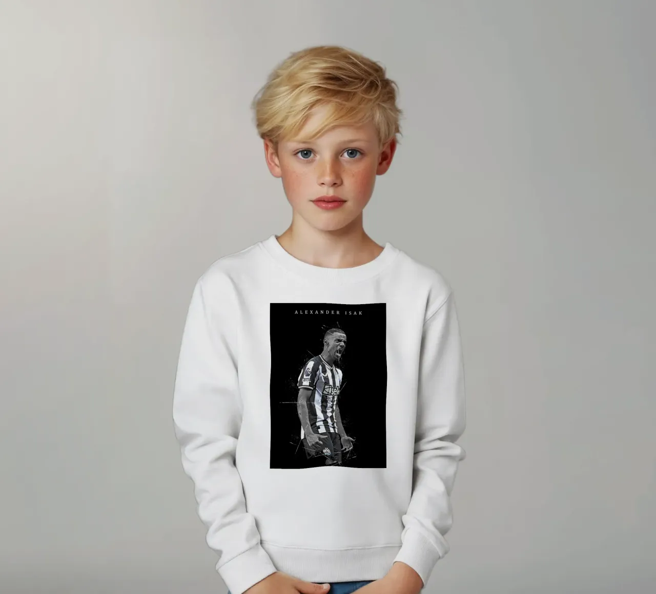 Alexander Isak felpa bambino da tenten