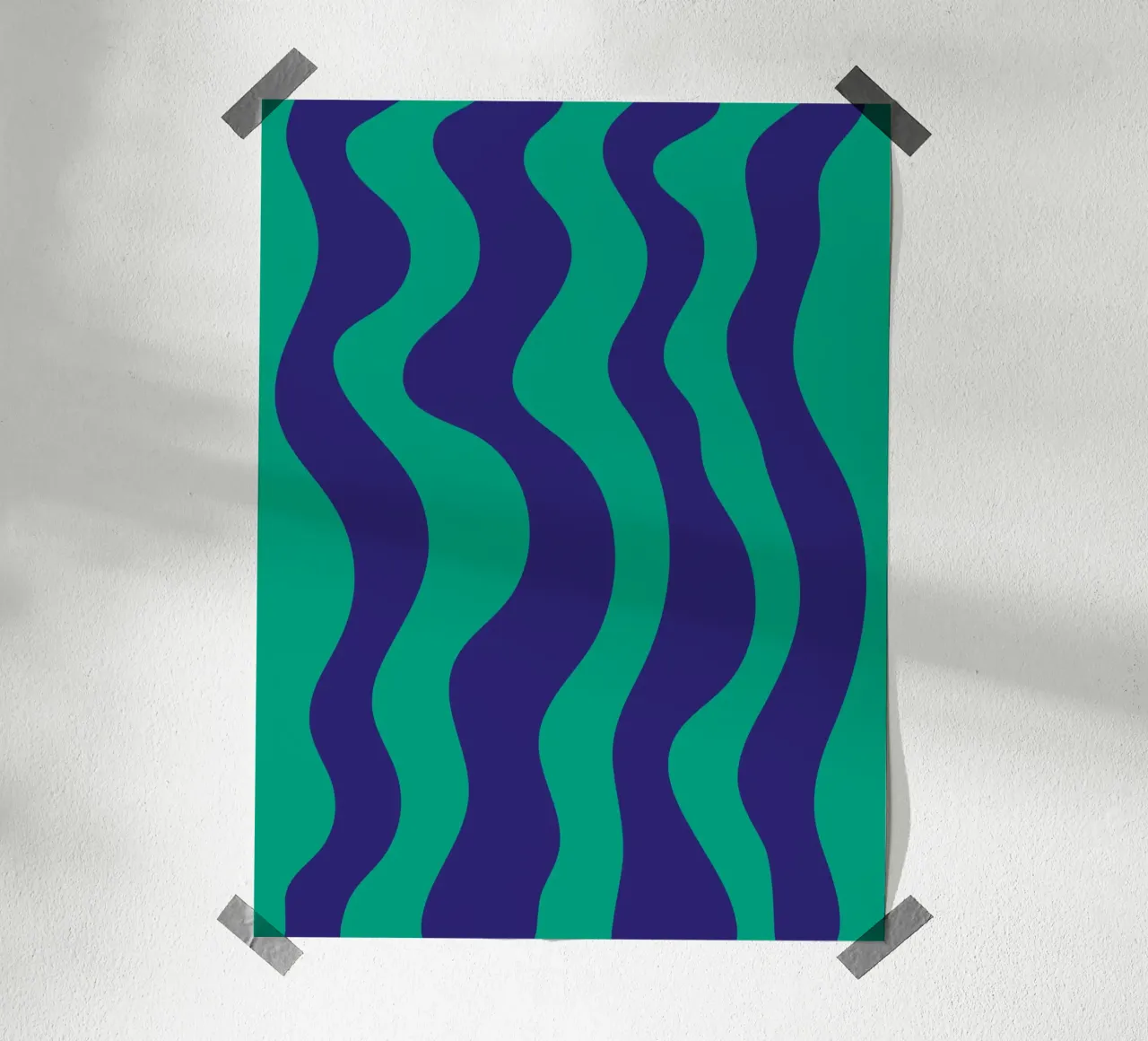 Wavy BG poster da Bytenar