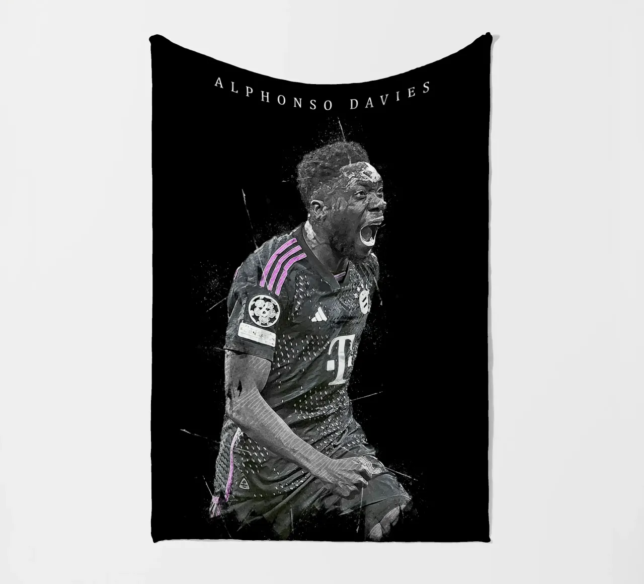 Alphonso Davies coperta in pile da tenten
