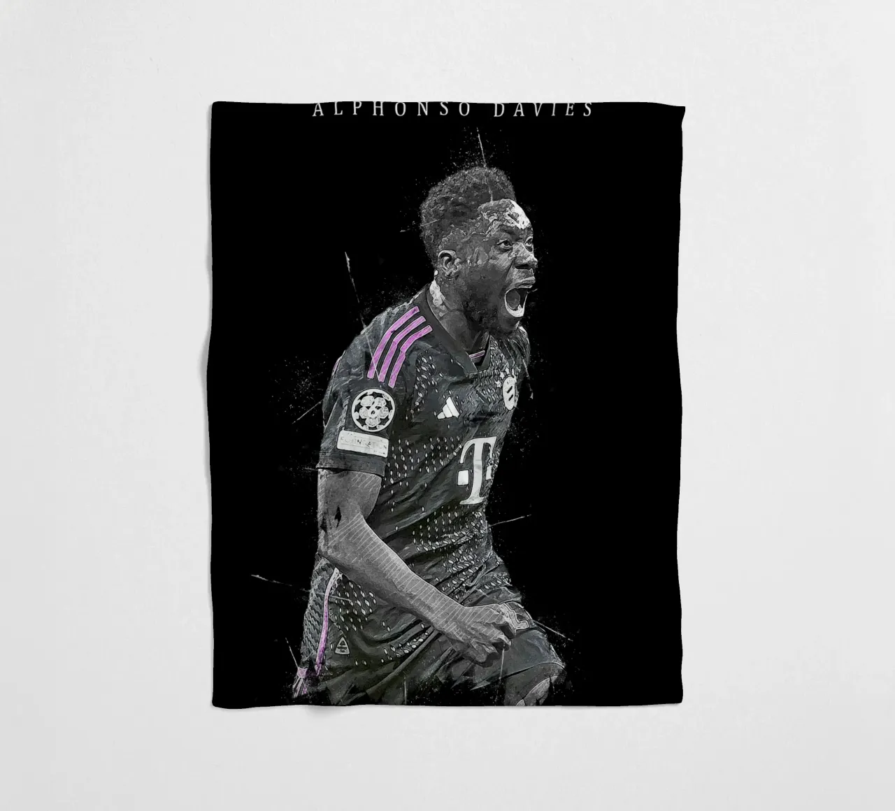 Alphonso Davies coperta in pile da tenten