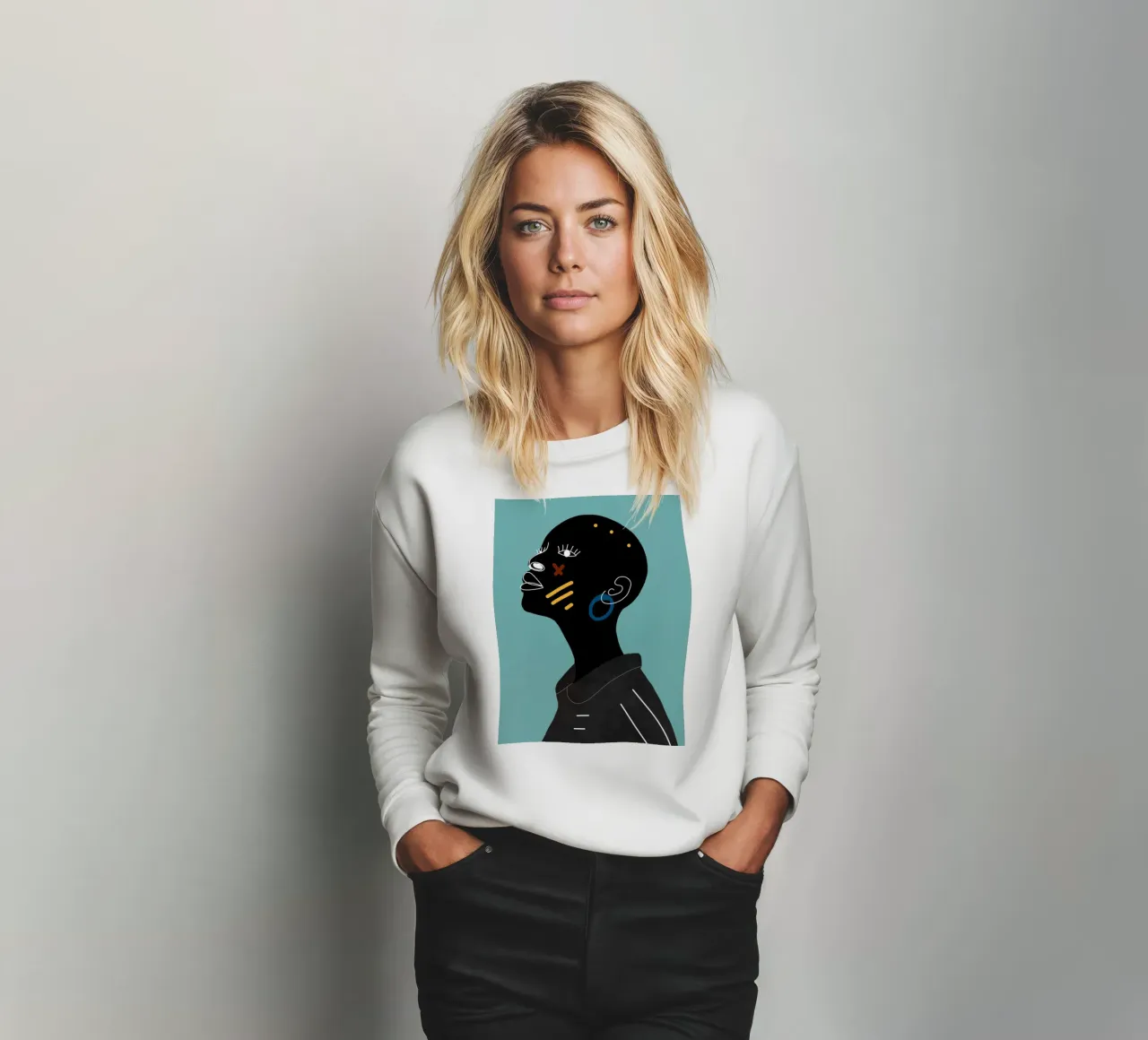 Afro Paradox sweatshirt by Mathudace Créas