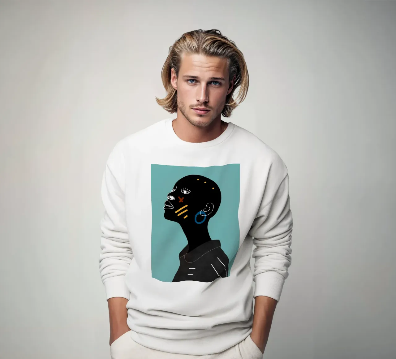 Afro Paradox sweatshirt by Mathudace Créas