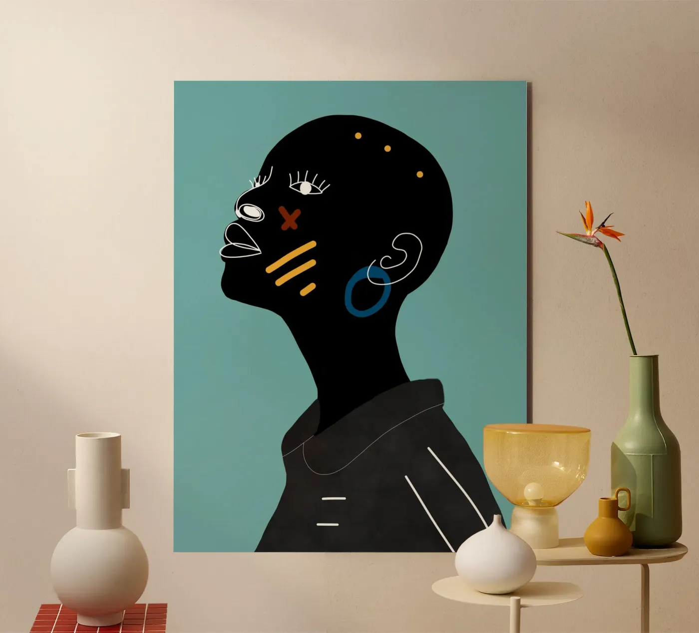 Afro Paradox alluminio dibond da Mathudace Créas