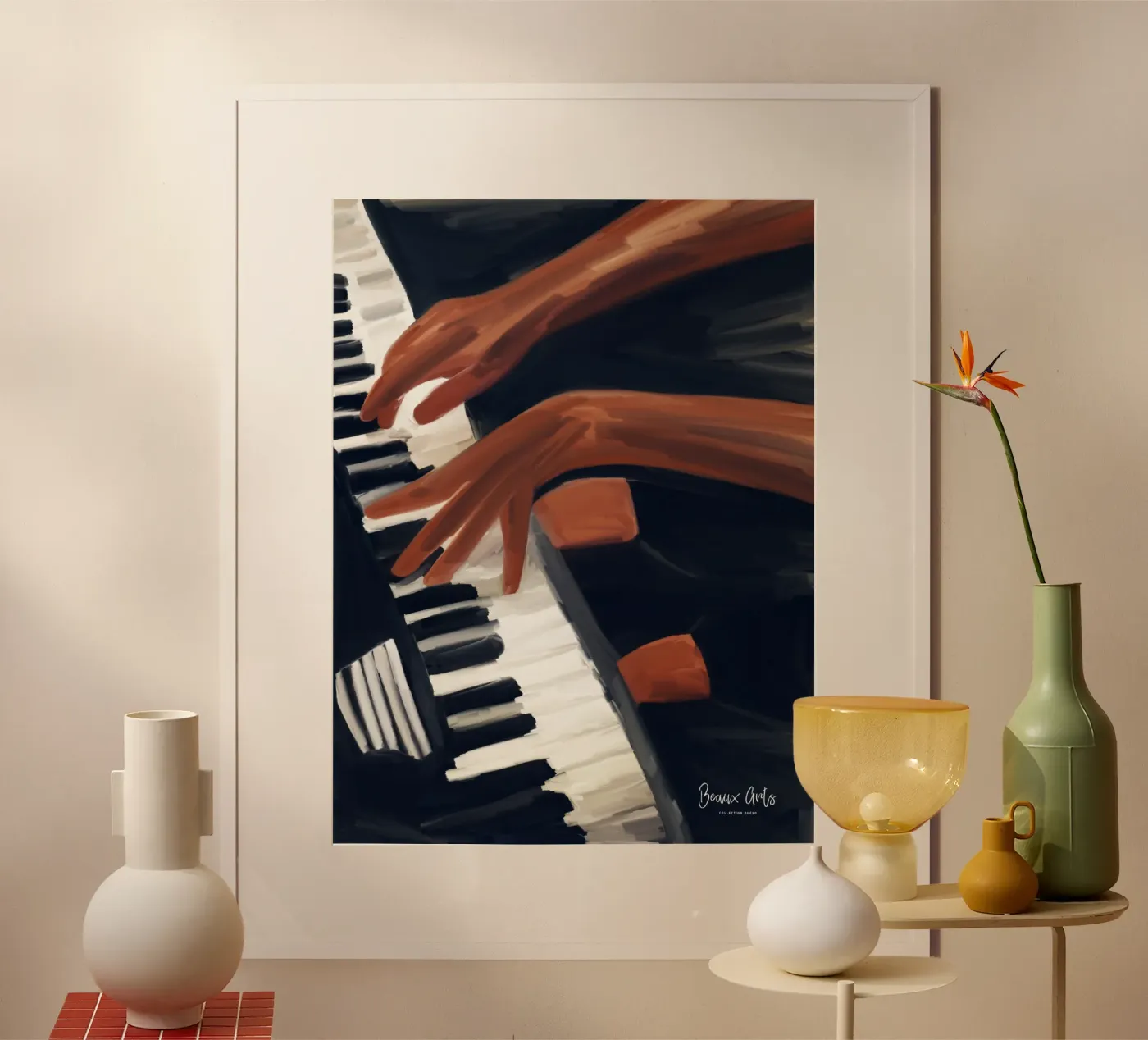 Afro Piano poster da Mathudace Créas