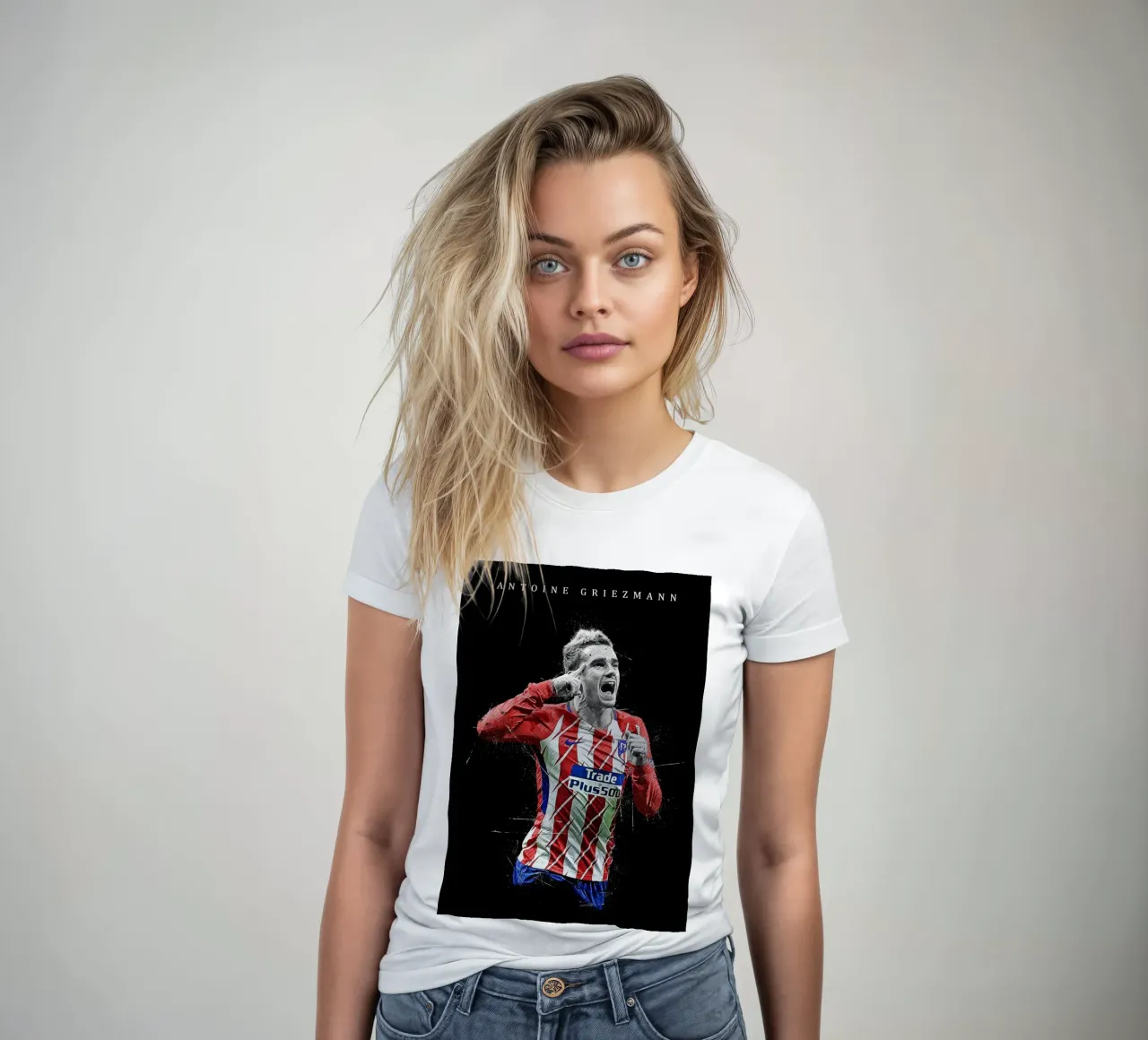 Antoine Griezmann women's fitted t-shirt by tenten