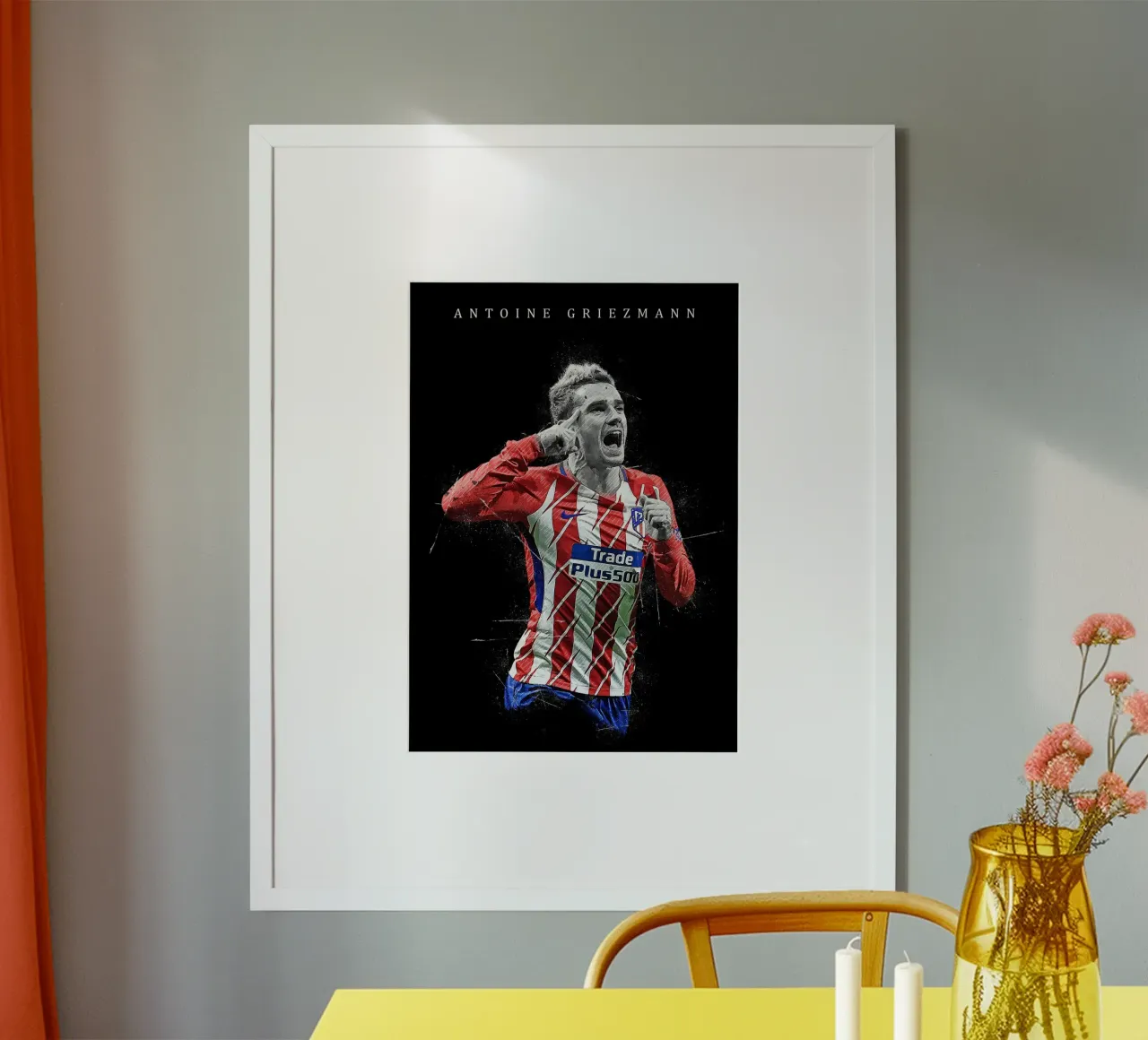 Antoine Griezmann carta hahnemühle da tenten