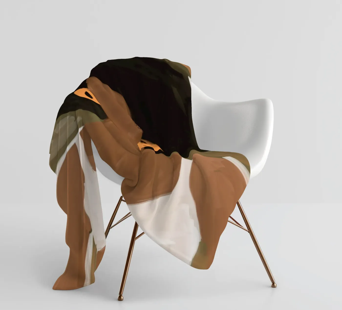 Afro Ayinde fleecedeken van Mathudace Créas