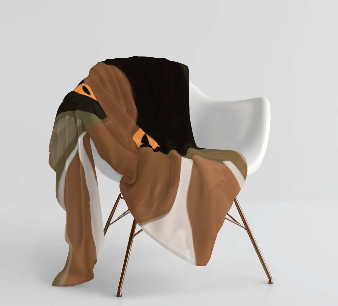 Afro Ayinde fleecedeken van Mathudace Créas