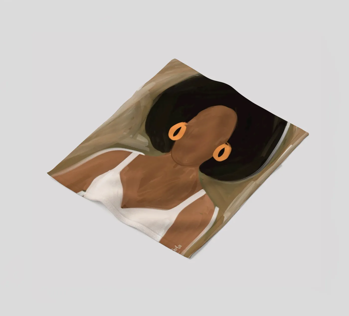 Afro Ayinde fleecedeken van Mathudace Créas